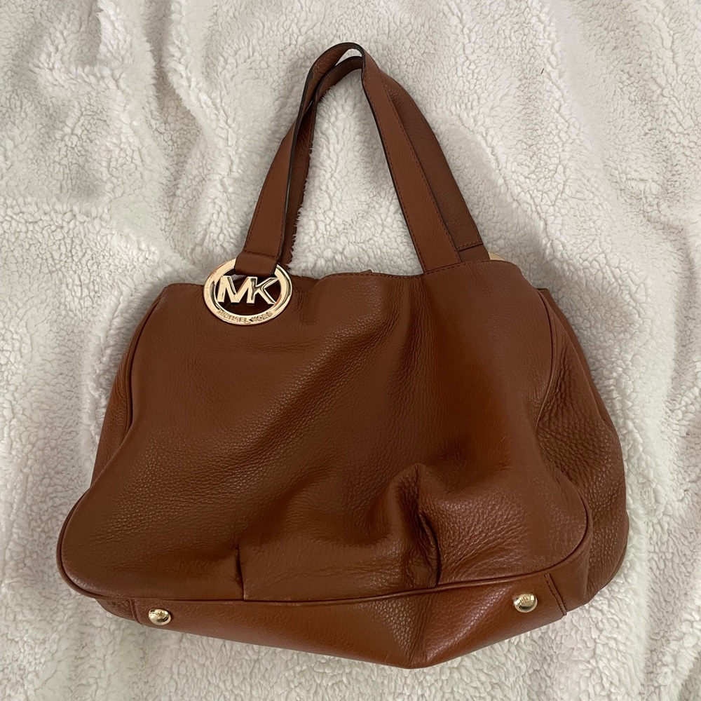 Michael kors tab leather handbag